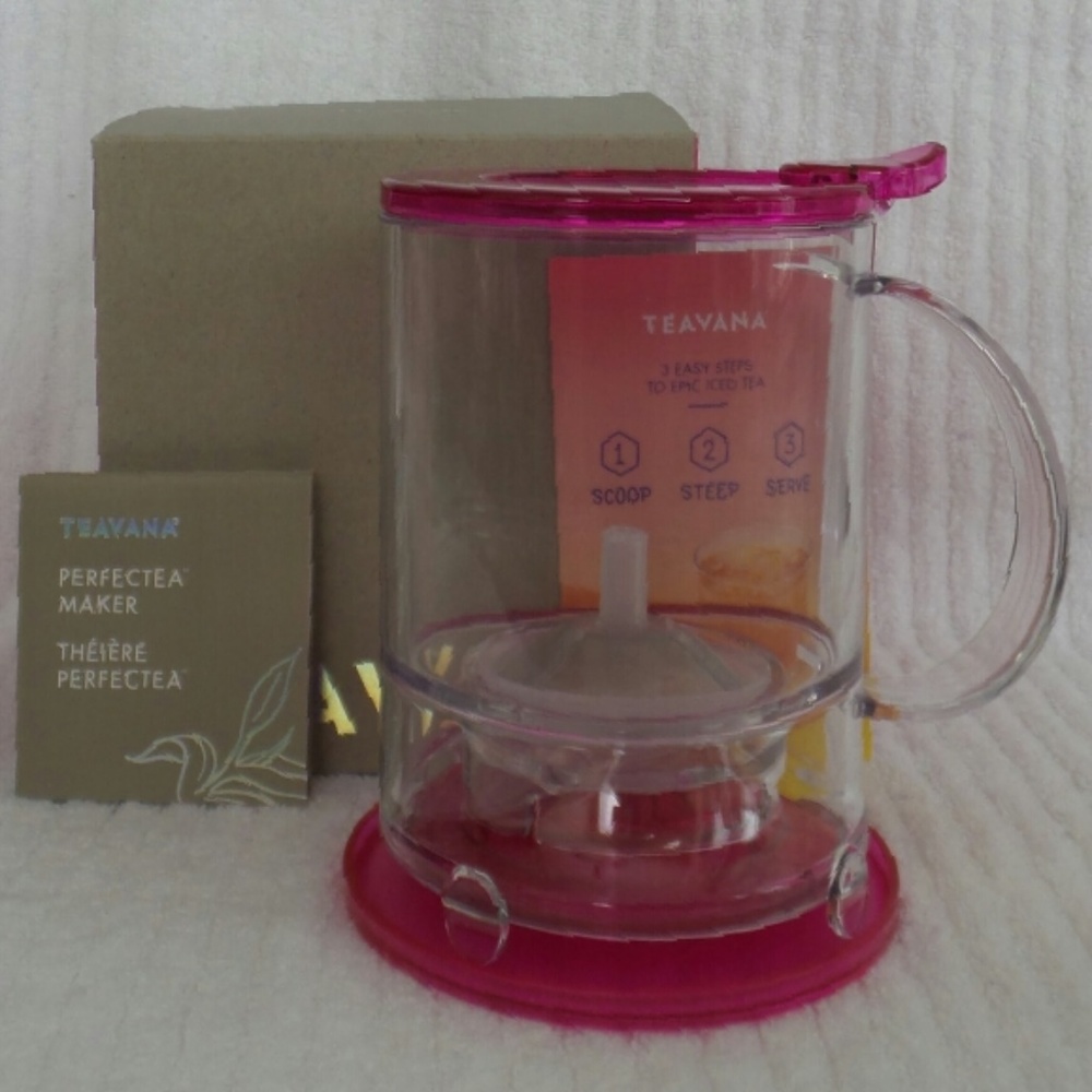 Teavana PERFECTEA Maker 16 Ounces Fuchsia PINK Tea